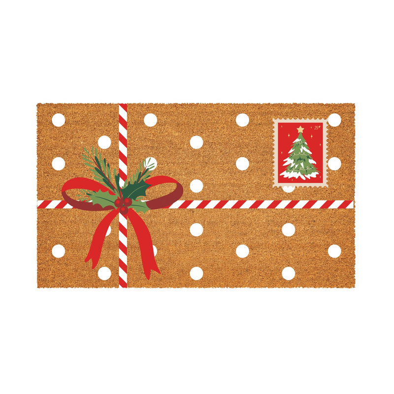 Tapis de Noël carte postale de Noël