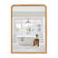 Miroir mural de salle de bain / meuble-lavabo avec cadre en bois-93236025-88364438