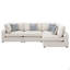 Canapé modulaire rembourré 4 pièces avec coussins réversibles Rhette Beige-1236389430