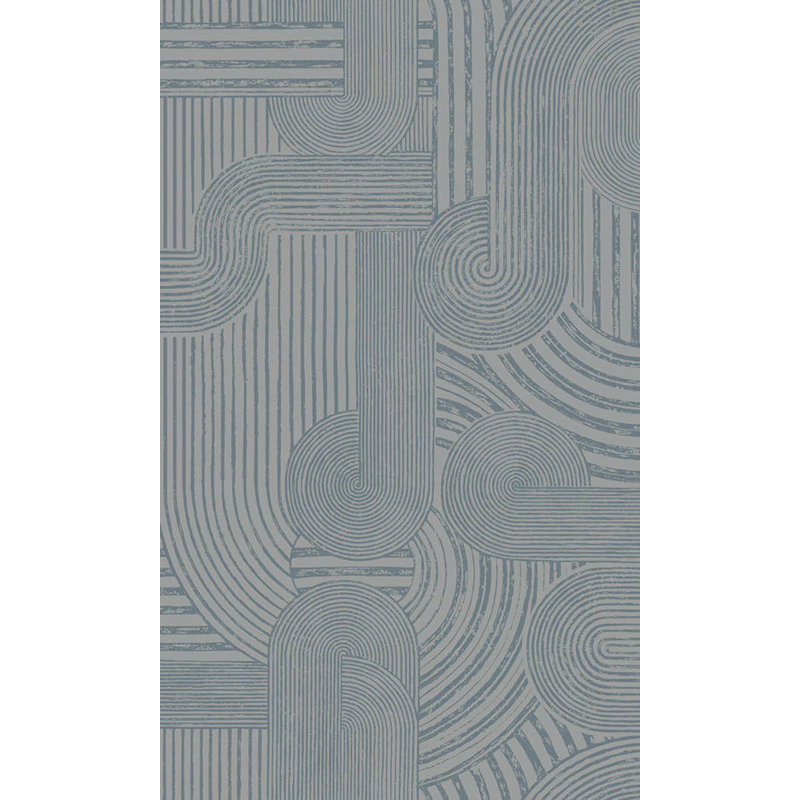 Kohlson 33' L x 21" W Wallpaper Roll, Blue