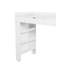 Meuble-lavabo 3 en 1 avec miroir rabattable, éclairage DEL, longueur réglable et grands tiroirs - Coiffeuse multifonctionnelle élégante pour la maison