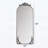 58x24 Inch Arched Full Body Mirror with Vintage Carved Applique-117805385