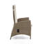 Ensemble de 2 chaises longues inclinables d'extérieur