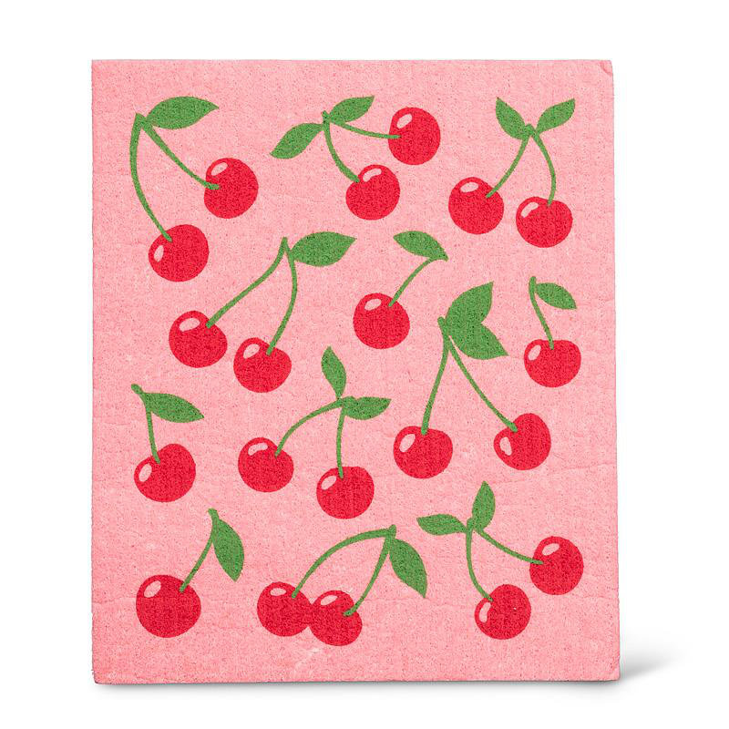 Ensemble de serviettes et cerises