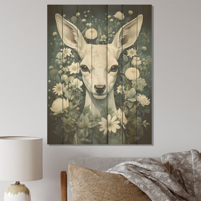 Forest Guardian Deer - Animal cerf sur bois