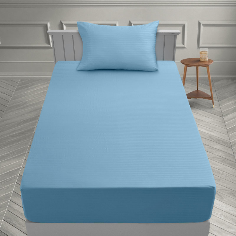 Ensemble de literie en microfibre avec draps-housse et drap-housse Lux Decor Collection, Taie d'oreiller pour lit simple