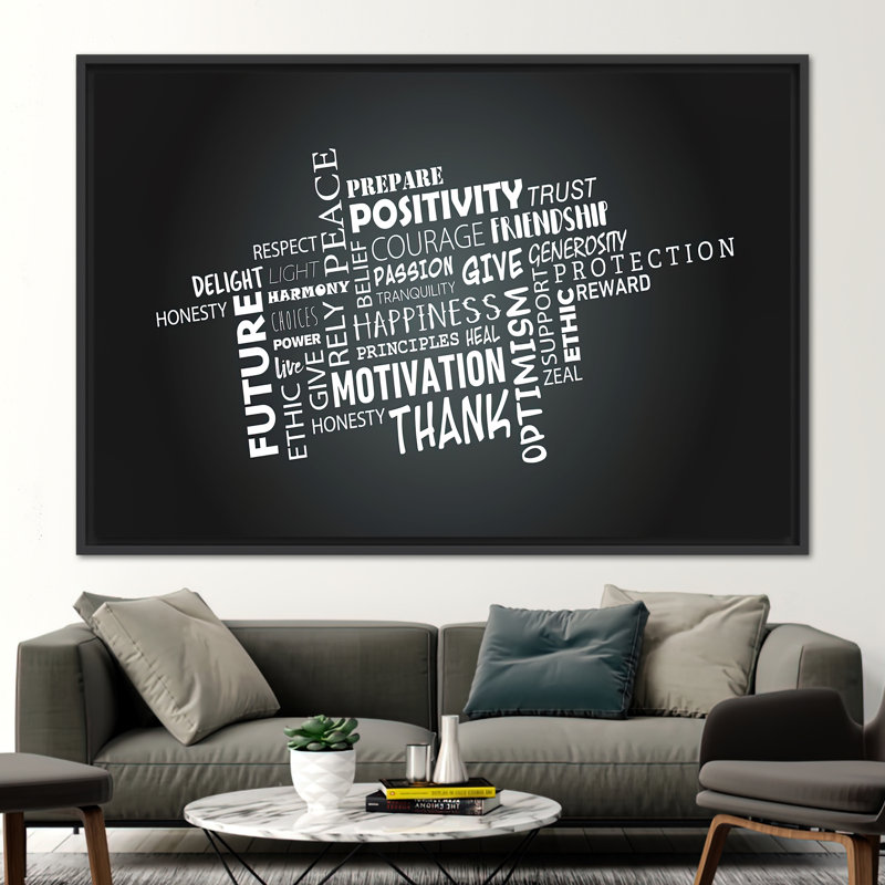 Print on Canvas, 20 cm H x 30 cm W, Black Floater Framed