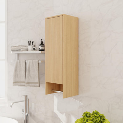 Petite armoire latérale 12 po avec porte et tablette à fermeture douce