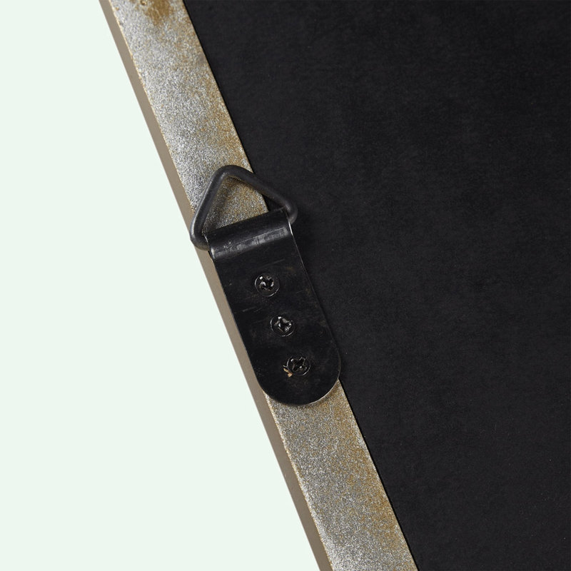 Miroir mural festonné en bois