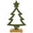 Winter Tree With Star Topper Metal Christmas Tealight Holder - 9.5"