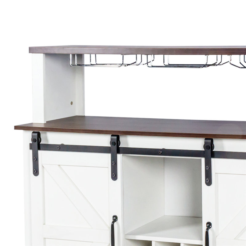 Armoire à vin polyvalente à porte coulissante avec rangement abondant pour la maison
