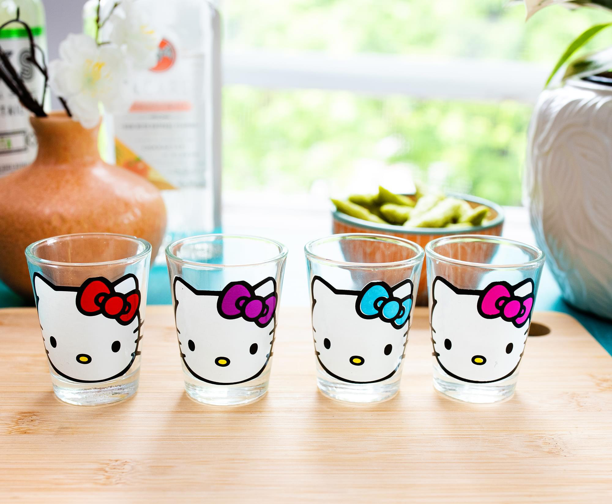 Hello kitty 16oz glass cup | strawberry Sanrio glass cup