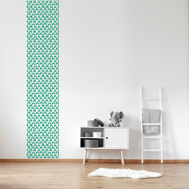 Abstract Non-Wall Damaging Wall Decal, Green