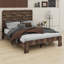 Base de lit plateforme en bois sans bruit - Assemblage facile et grand rangement sous le lit