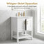 Meuble-lavabo 24 po avec charnières en sergé et à fermeture en douceur, tablette réglable-983290095
