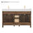 Lala 60" Single Bathroom Vanity with Grain White Engineered Stone Countertop without Mirror-1854023469