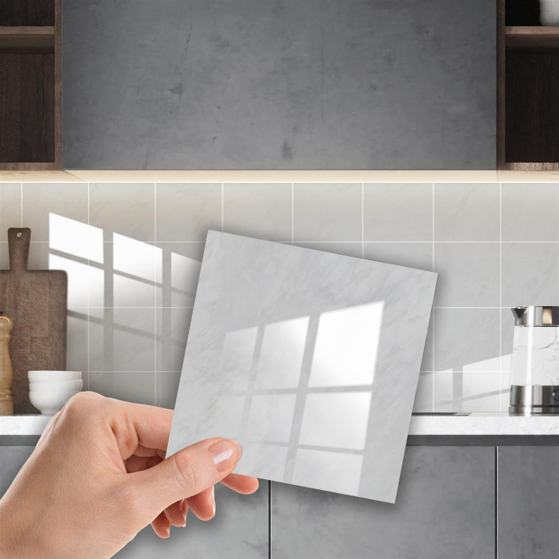 Camdon 15.24cm W x 15.24cm L Vinyl Peel and Stick Mosaic Tile