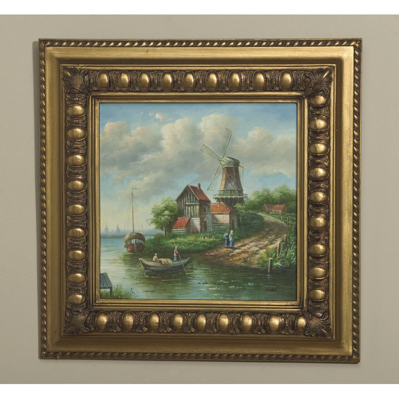 Reproduction d’art sur bois encadrée