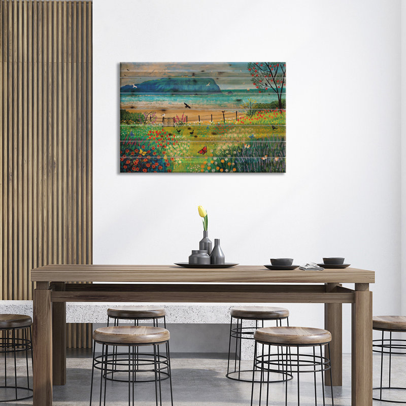 Jardin au bord de la mer, L 40 po x H 26 po