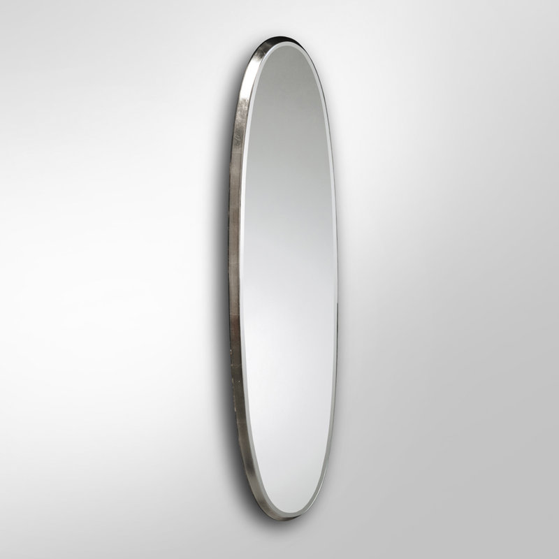 Broxton Engineered Wood Flat Wall Mirror, 136cm H x 36cm W