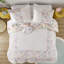 Édredon réversible en coton mauve à motif floral avec 3 éléphants et autres motifs d'herbivores, lavable à la machine pour tous les animaux d'Afrique