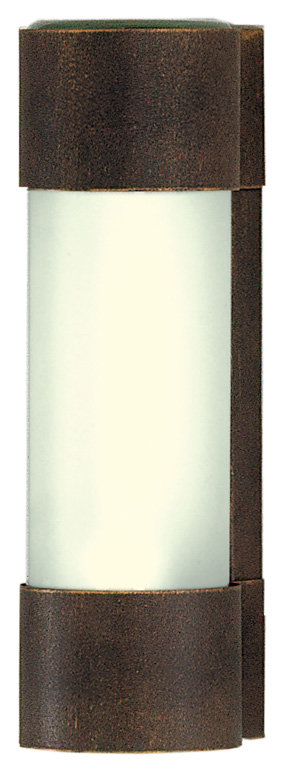 Monti Outdoor Flush Mount, Brown and golden patina