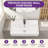 21" x 12" White Ceramic Rectangular Wall Mount Bathroom Sink, Floating Sink with Single Faucet Hole & Overflow, 1.75" Drain, 5" Height, for Compact Bathrooms