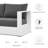  Tahoe Outdoor Patio Powder-Coated Aluminum Sofa-67201662-67201663