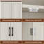 Armoire de rangement autoportante à 4 portes avec tablettes réglables