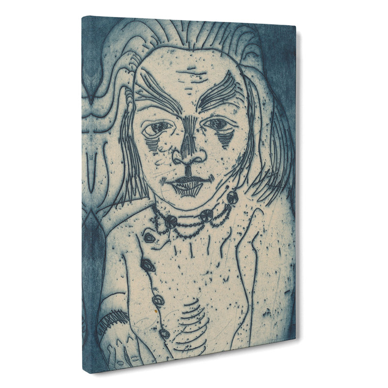 Woman with a Necklace by Walter Gramatte - Wrapped Canvas, 76cm H x 50cm W x 3cm D
