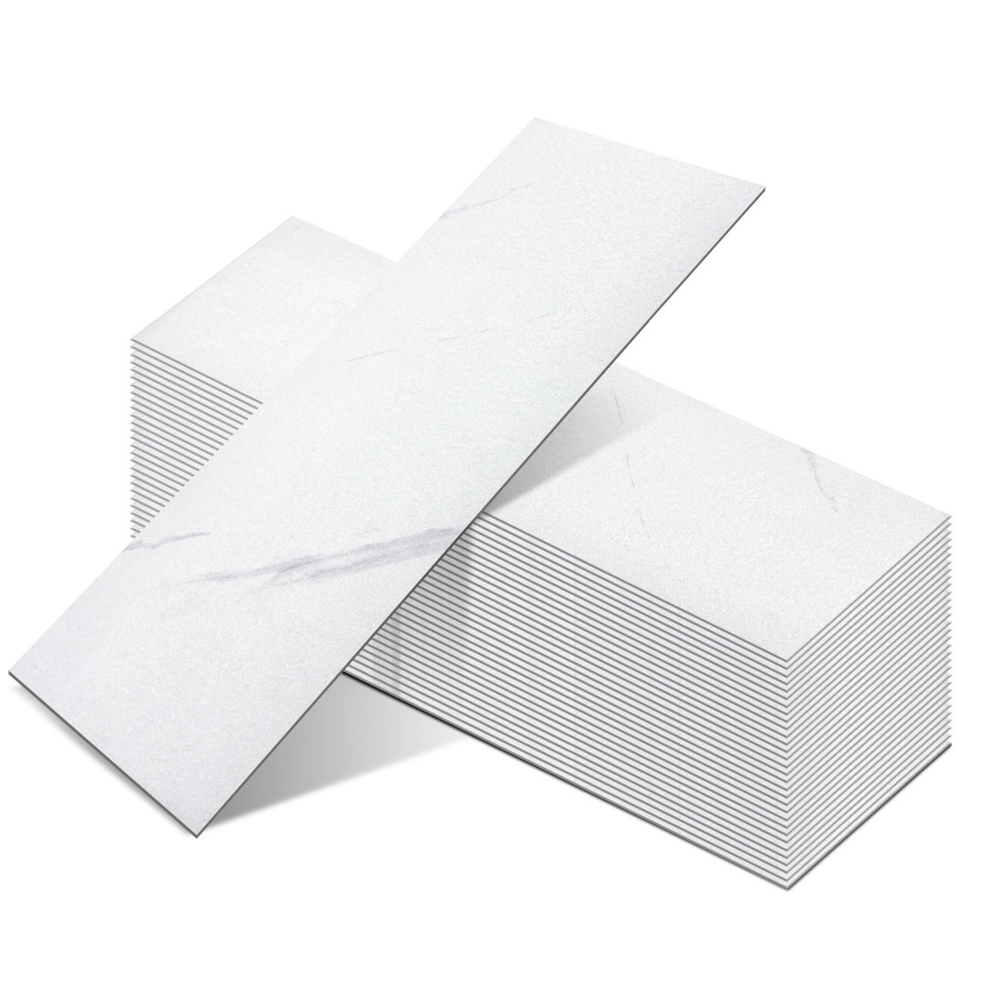 45.72 cm x 15.24 cm Vinyl Floor Tiles, 50 Per Pack