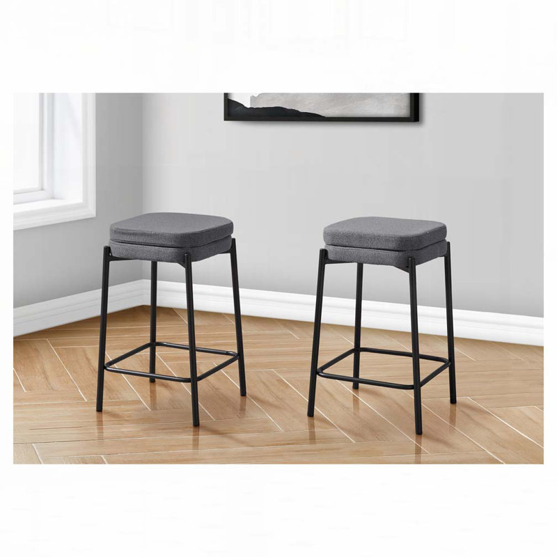 Barstool, Counter Height, Set Of 2,