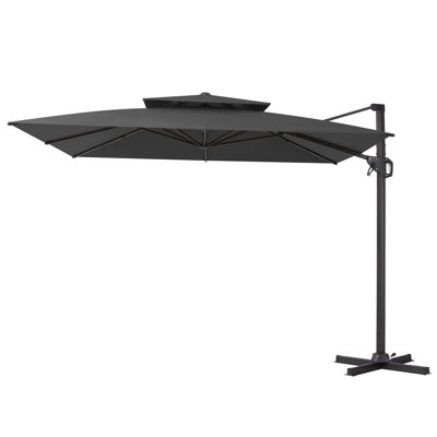 116 X 116 Square Cantilever Umbrella Weighted Base Does Not Include