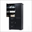 Armoire de rangement haute et large avec portes pour salle de bain / bureau, trois tiroirs, conception durable et résistante à l'eau-132922425