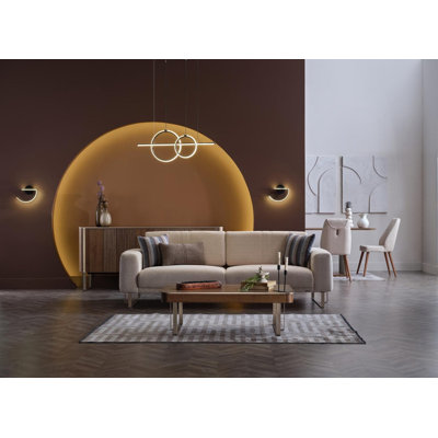 Hokku Designs Mirante 94" Wide Convertible Sofa