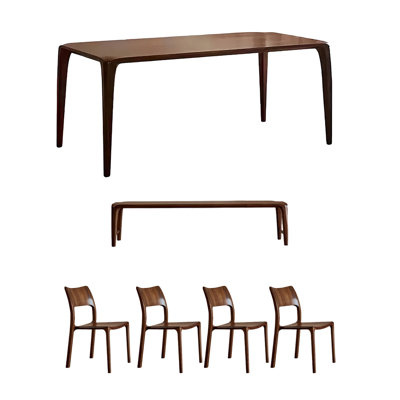Black Walnut table set by Waagy