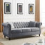 Canapé combiné (3 + 3) - Velours gris (W834S00062)