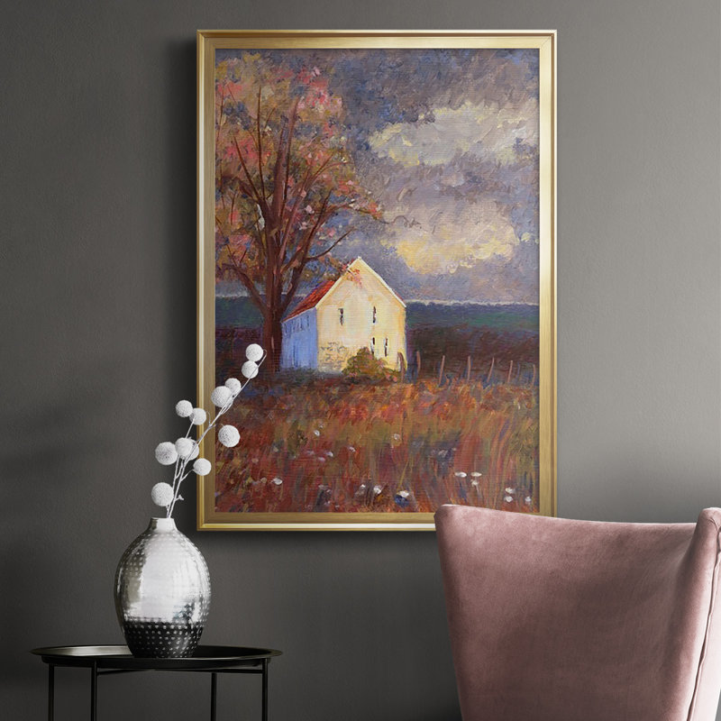 Impression encadrée de qualité supérieure - prêt à accrocher, Or, H 42,5 po x l 30,5 po x P 1,25 po