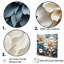 «White and Blue Dahlia Symphony IV», reproduction sur toile-144741203-144741204