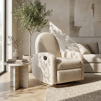 Fauteuil inclinable et pivotant moderne avec rotation à 360 degrés et mouvement de bascule doux pour une détente et un confort ultimes dans les salons, les chambres à coucher ou les bureaux à domicile