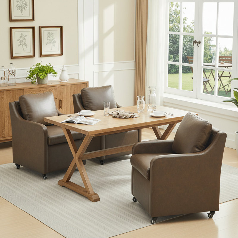 Chaise roulante avec roulettes, Café