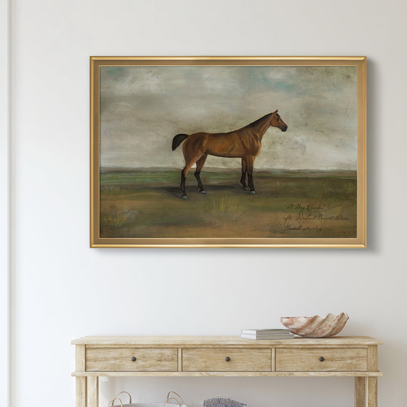 " A Bay Hunter " Painting Print, Gold, 22" H x 30" W x 1" D