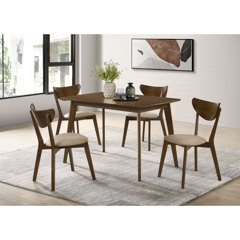 Ensemble de 2 chaises d'appoint Elowen, Châtaigne, Blanc