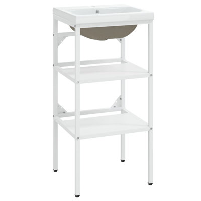 Gumtow 400mm Single Bathroom Vanity with Drop In Ceramic Basin
