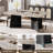 Dining Table for 6-8 People - 63" Modern Long Kitchen Table with Large Tabletop & Heavy Duty Pedestal Legs, Dinner Table for Kitchen, Conference Room, Home