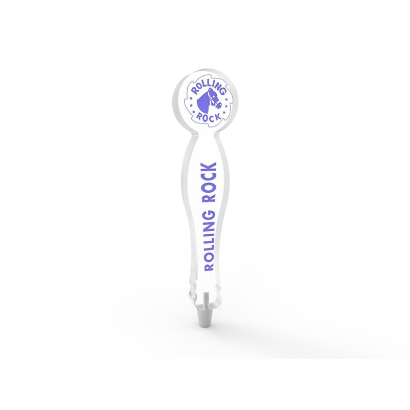 Poignée de robinet de bière en plexiglas Fixturedisplays® Rolling Rock 14152