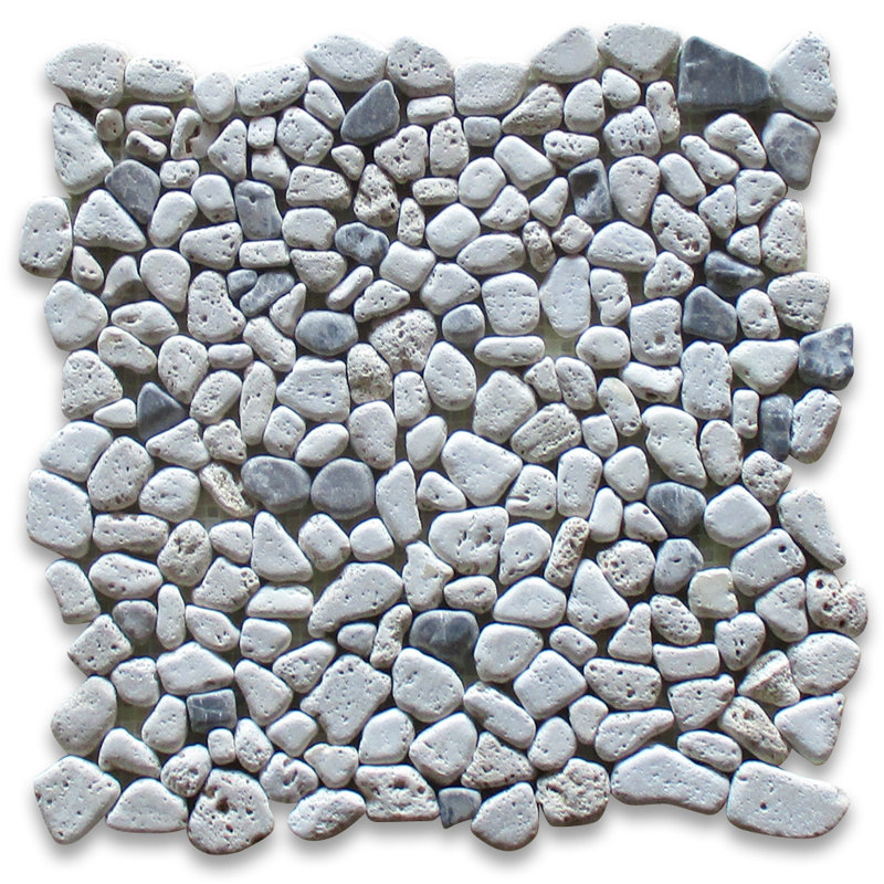 Carreau de mur et de plancher en mosaïque de marbre 12 po x 12 po