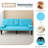 The 67-Inch PVC Multi-Functional Sofa Bed, With A Foldable And Cup Holder Design, Makes It Extremely Convenient To Turn The Living Room Into A Guest Room-405993182