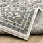 Tapis oriental floral ivoire / bleu Ehlena-1479205982