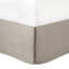 Édredon 7 pièces pour grand lit taupe - beau design, tissu, 1 édredon, 2 taies décoratives, 3 coussins, jupe de lit, élégant froissé, décoration lavable à la machine
